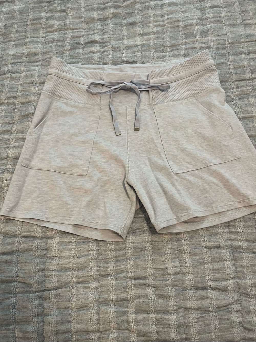 Travis Mathew Light Heather Gray Drawstring Pocket Shorts